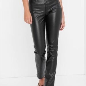 GAP Vintage Slim High Rise Vegan Leather Pants